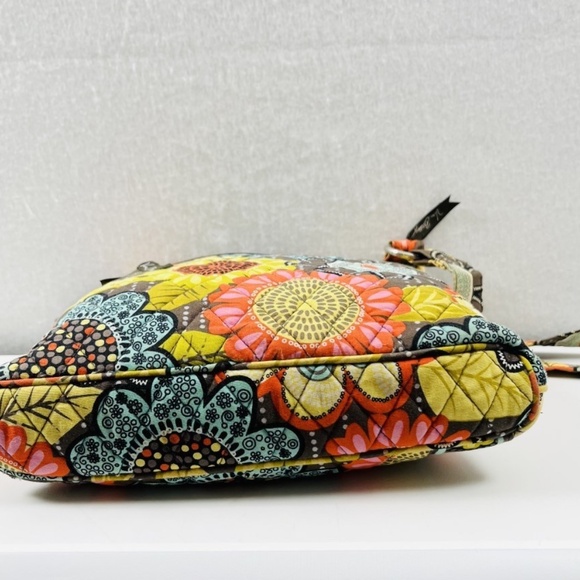 Vera Bradley Hipster Crossbody Bag in Flower Shower Retired Print Colorful - Picture 8 of 16